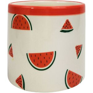 Small Pink & White Watermelon Planter