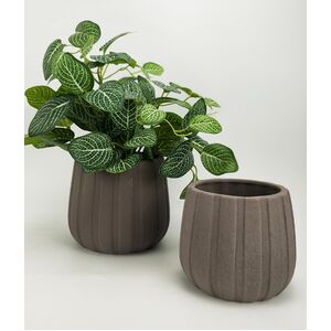 Medium Charcoal Alisa Planter
