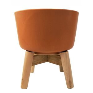 Ainsley Planter with Legs Peach Med 23cm 