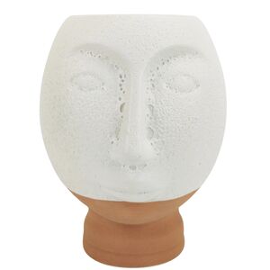 Small White Kendall Face Vase   