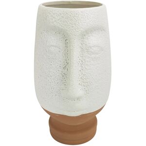 Medium White Kendall Face Vase 