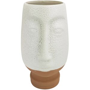 Medium White Kendall Face Vase