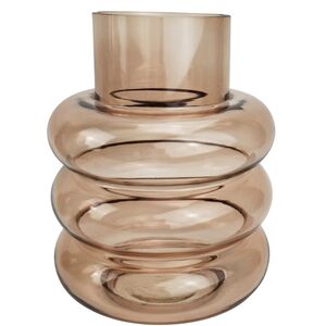Tommy Ring Glass Vase Rose Med 22cm