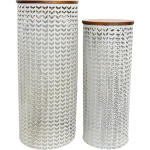 Plant Stands Chevron W/Wash S/