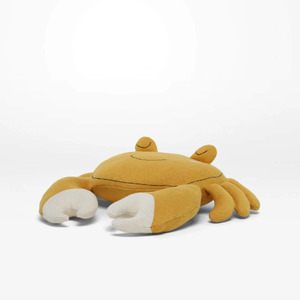 Kids Shaped Cushion - Crab - Yellow - 35x30cm