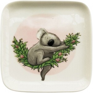 Sleeping Koala RT Dish Pink 10cm