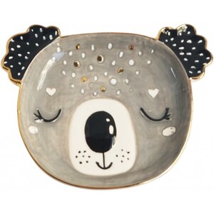 Koala Trinket Dish Monochrome Sm