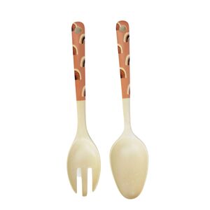 Pink & Green Woodstock Salad Servers