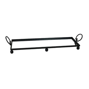 Blair black ron mirror tray w/handles dimension: w:94 d:25 h:11cm - BULK ITEM