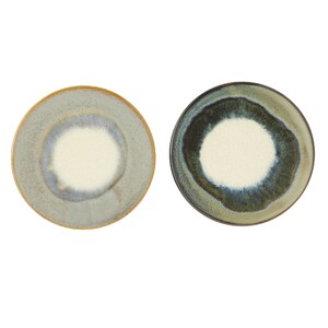 Asher Coaster 2 Asst 11cm Charcoal & Moss
