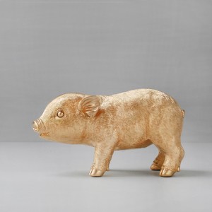 Pig money box - gold - BULK ITEMS