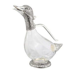 DUCK GLASS WINE DECANTER
